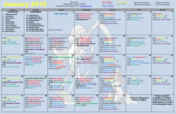 Activity Calendar of Sierra Winds, Assisted Living, Nursing Home, Independent Living, CCRC, Peoria, AZ 1