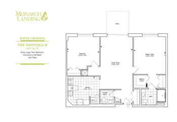 Floorplan of Monarch Landing, Assisted Living, Nursing Home, Independent Living, CCRC, Naperville, IL 2