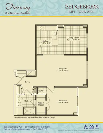 Floorplan of Sedgebrook, Assisted Living, Nursing Home, Independent Living, CCRC, Lincolnshire, IL 1