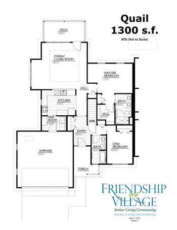 Floorplan of Friendship Village, Assisted Living, Nursing Home, Independent Living, CCRC, Kalamazoo, MI 2