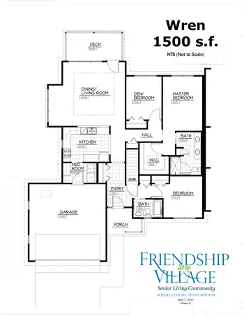 Floorplan of Friendship Village, Assisted Living, Nursing Home, Independent Living, CCRC, Kalamazoo, MI 5