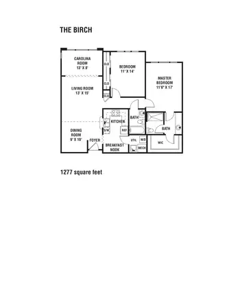 Floorplan of The Cypress of Hilton Head Island, Assisted Living, Nursing Home, Independent Living, CCRC, Hilton Head Island, SC 4