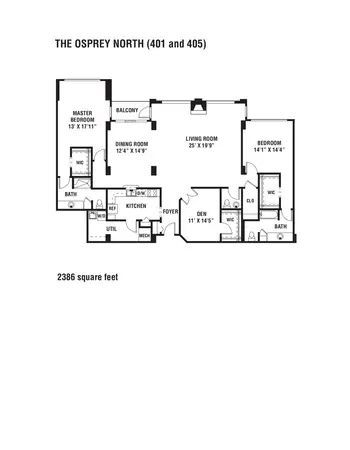 Floorplan of The Cypress of Hilton Head Island, Assisted Living, Nursing Home, Independent Living, CCRC, Hilton Head Island, SC 18