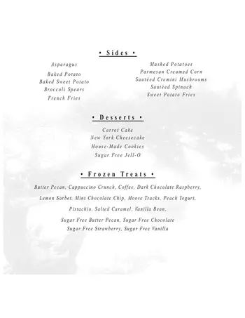 Dining menu of The Cypress of Charlotte, Assisted Living, Nursing Home, Independent Living, CCRC, Charlotte, NC 3