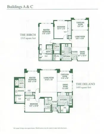 Floorplan of The Cypress of Charlotte, Assisted Living, Nursing Home, Independent Living, CCRC, Charlotte, NC 2