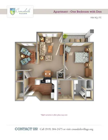 Floorplan of Croasdaile Village, Assisted Living, Nursing Home, Independent Living, CCRC, Durham, NC 15