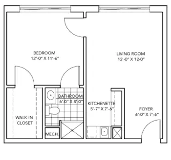 Floorplan of Cypress Glen, Assisted Living, Nursing Home, Independent Living, CCRC, Greenville, NC 2