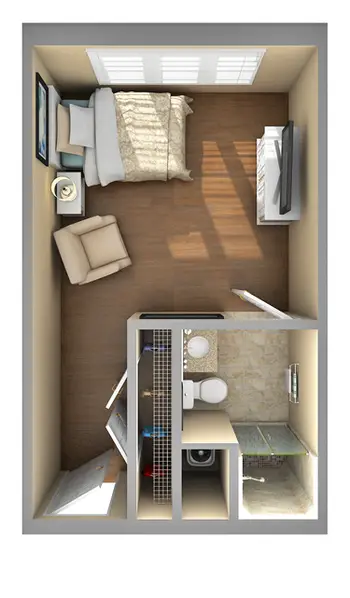 Floorplan of Cypress Glen, Assisted Living, Nursing Home, Independent Living, CCRC, Greenville, NC 3