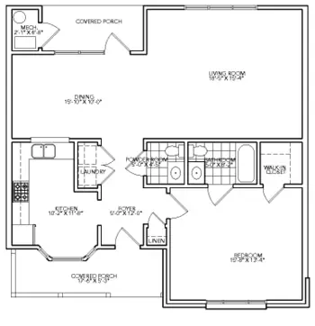Floorplan of Cypress Glen, Assisted Living, Nursing Home, Independent Living, CCRC, Greenville, NC 7