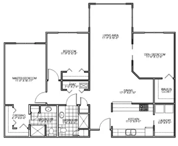 Floorplan of Cypress Glen, Assisted Living, Nursing Home, Independent Living, CCRC, Greenville, NC 11