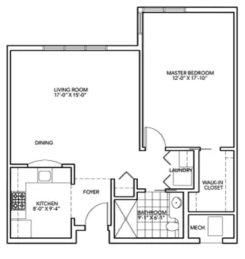 Floorplan of Cypress Glen, Assisted Living, Nursing Home, Independent Living, CCRC, Greenville, NC 14
