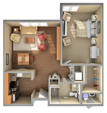Floorplan of Cypress Glen, Assisted Living, Nursing Home, Independent Living, CCRC, Greenville, NC 13