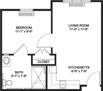 Floorplan of Wesley Pines, Assisted Living, Nursing Home, Independent Living, CCRC, Lumberton, NC 8