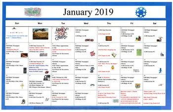 Activity Calendar of Wesley Pines, Assisted Living, Nursing Home, Independent Living, CCRC, Lumberton, NC 2
