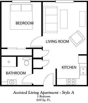 Floorplan of Park West Plaza, Assisted Living, Nursing Home, Independent Living, CCRC, Wichita, KS 8