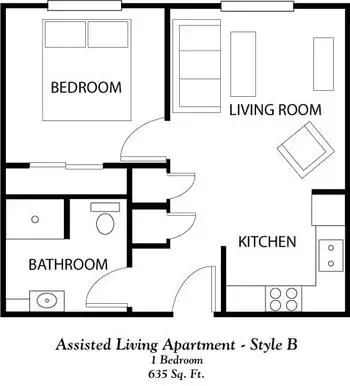 Floorplan of Park West Plaza, Assisted Living, Nursing Home, Independent Living, CCRC, Wichita, KS 9