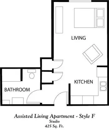 Floorplan of Park West Plaza, Assisted Living, Nursing Home, Independent Living, CCRC, Wichita, KS 12