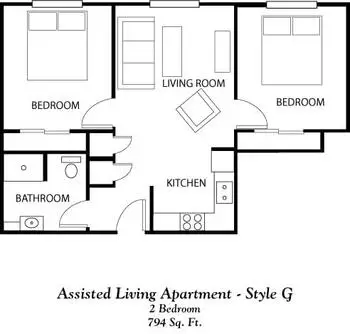 Floorplan of Park West Plaza, Assisted Living, Nursing Home, Independent Living, CCRC, Wichita, KS 13
