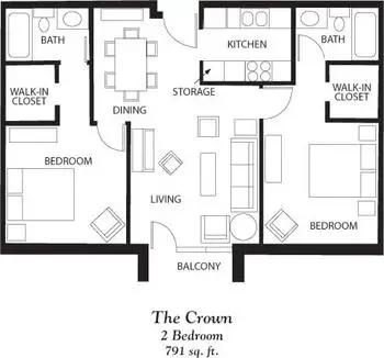 Floorplan of Rivermont Retirement Community, Assisted Living, Nursing Home, Independent Living, CCRC, Norman, OK 7