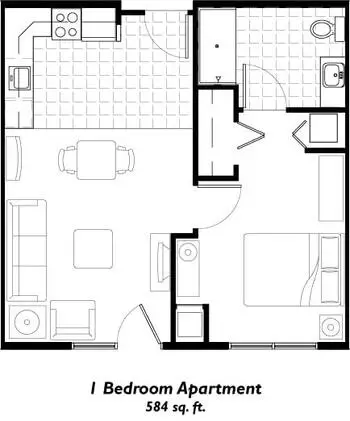 Floorplan of The Regent, Assisted Living, Nursing Home, Independent Living, CCRC, Wichita, KS 2