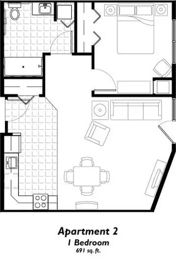 Floorplan of The Regent, Assisted Living, Nursing Home, Independent Living, CCRC, Wichita, KS 3