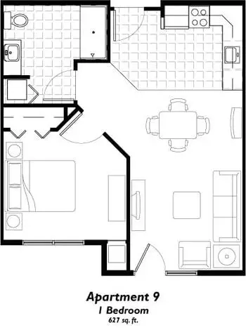 Floorplan of The Regent, Assisted Living, Nursing Home, Independent Living, CCRC, Wichita, KS 11