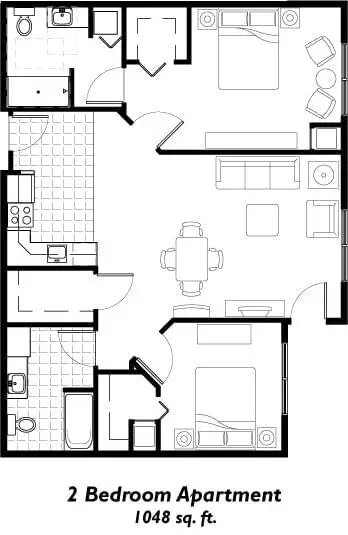 Floorplan of The Regent, Assisted Living, Nursing Home, Independent Living, CCRC, Wichita, KS 15
