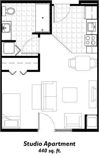 Floorplan of The Regent, Assisted Living, Nursing Home, Independent Living, CCRC, Wichita, KS 16
