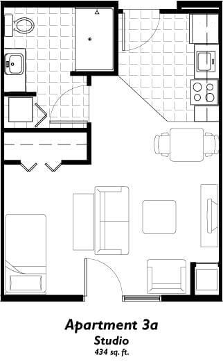 Floorplan of The Regent, Assisted Living, Nursing Home, Independent Living, CCRC, Wichita, KS 17