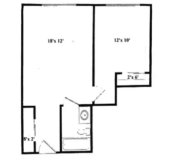 Floorplan of Lexington Square, Assisted Living, Nursing Home, Independent Living, CCRC, Elmhurst, IL 3