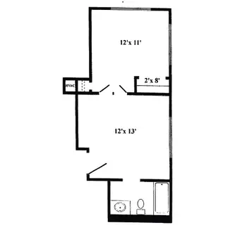 Floorplan of Lexington Square, Assisted Living, Nursing Home, Independent Living, CCRC, Elmhurst, IL 4