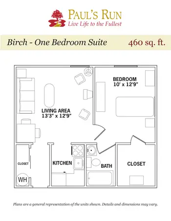 Floorplan of Paul's Run, Assisted Living, Nursing Home, Independent Living, CCRC, Philadelphia, PA 2