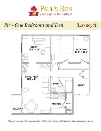 Floorplan of Paul's Run, Assisted Living, Nursing Home, Independent Living, CCRC, Philadelphia, PA 6