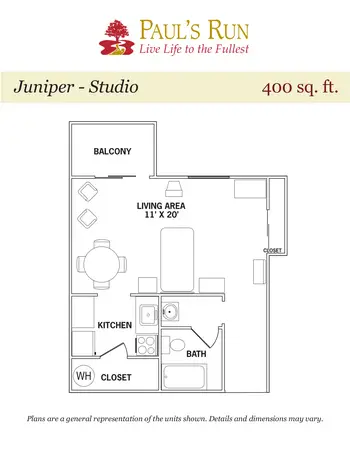 Floorplan of Paul's Run, Assisted Living, Nursing Home, Independent Living, CCRC, Philadelphia, PA 8