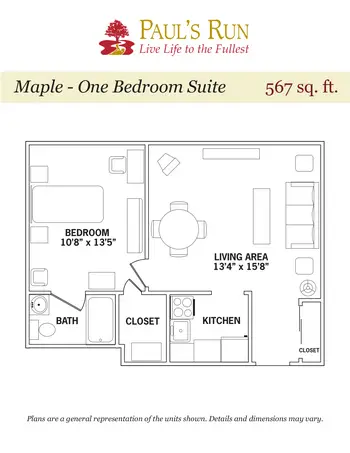 Floorplan of Paul's Run, Assisted Living, Nursing Home, Independent Living, CCRC, Philadelphia, PA 9