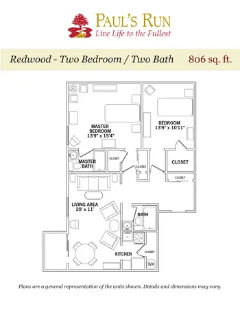 Floorplan of Paul's Run, Assisted Living, Nursing Home, Independent Living, CCRC, Philadelphia, PA 11