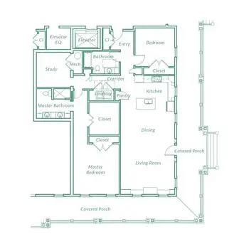 Floorplan of Carolina Bay at Autumn Hall, Assisted Living, Nursing Home, Independent Living, CCRC, Wilmington, NC 7