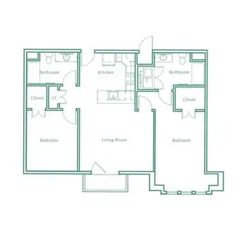 Floorplan of Carolina Bay at Autumn Hall, Assisted Living, Nursing Home, Independent Living, CCRC, Wilmington, NC 15