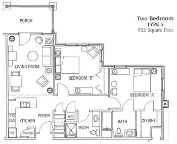 Floorplan of Brightmore of Wilmington, Assisted Living, Nursing Home, Independent Living, CCRC, Wilmington, NC 4