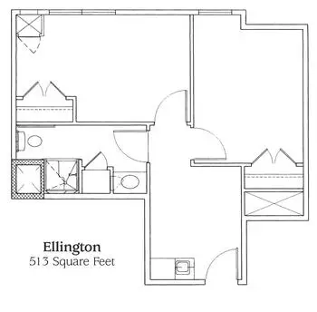 Floorplan of Brightmore of Wilmington, Assisted Living, Nursing Home, Independent Living, CCRC, Wilmington, NC 13