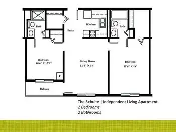 Floorplan of Westminster Village Terre Haute , Assisted Living, Nursing Home, Independent Living, CCRC, Terre Haute, IN 6
