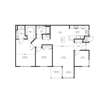 Floorplan of Plantation Village, Assisted Living, Nursing Home, Independent Living, CCRC, Wilmington, NC 19