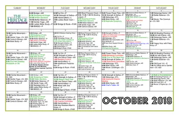 Activity Calendar of The Heritage at Brentwood, Assisted Living, Nursing Home, Independent Living, CCRC, Brentwood, TN 3
