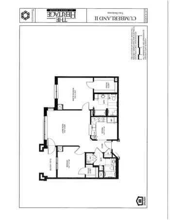 Floorplan of The Heritage at Brentwood, Assisted Living, Nursing Home, Independent Living, CCRC, Brentwood, TN 13
