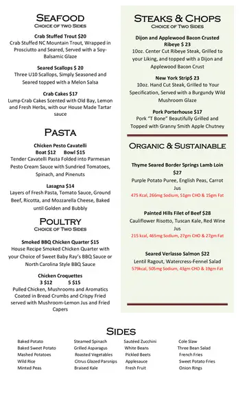 Dining menu of The Heritage at Brentwood, Assisted Living, Nursing Home, Independent Living, CCRC, Brentwood, TN 4