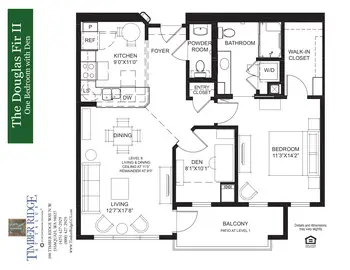 Floorplan of Timber Ridge at Talus, Assisted Living, Nursing Home, Independent Living, CCRC, Issaquah, WA 2