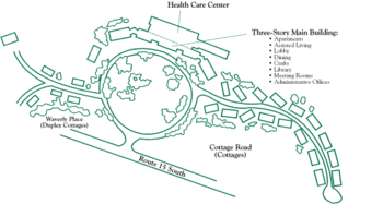Campus Map of The Culpeper, Assisted Living, Nursing Home, Independent Living, CCRC, Culpeper, VA 1