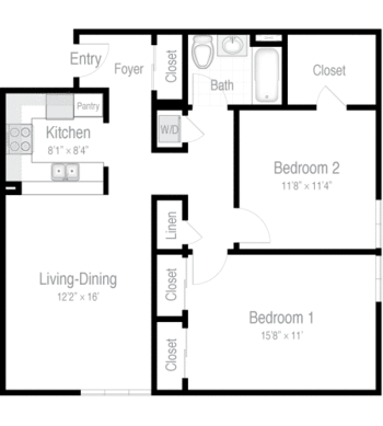 Floorplan of Lakewood, Assisted Living, Nursing Home, Independent Living, CCRC, Richmond, VA 8
