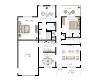 Floorplan of The Chesapeake, Assisted Living, Nursing Home, Independent Living, CCRC, Newport News, VA 8