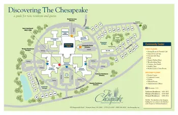 Campus Map of The Chesapeake, Assisted Living, Nursing Home, Independent Living, CCRC, Newport News, VA 1